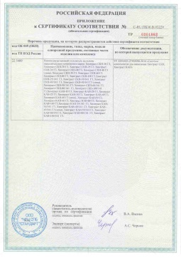 2017.05.31 Дивногорск - Химтраст. Приложение к сертификату пенополиуретановые утеплители на основе напыляемого компонента. ТУ 2254-021